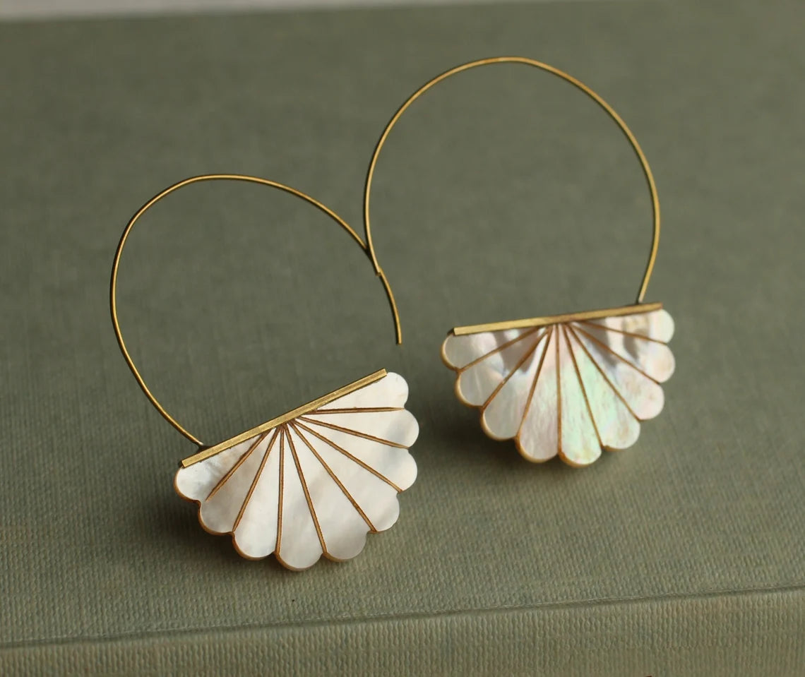 MOP mother-of-pearl earrings