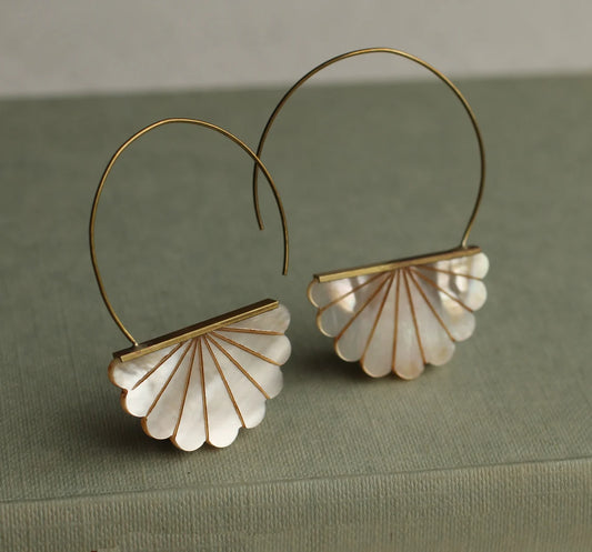 MOP mother-of-pearl earrings